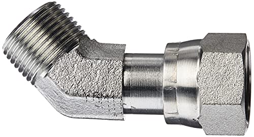 FS6502-08-08 Hydraulic Adapter - 08 Male FACE Seal X 08 Female FACE Seal 45 Degree Flat FACE