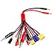 Yasoca 4mm Banana 10in1 Plug RC Lipo Battery Multi Charger Adapter Lead Cable Converter for RC Car Helicopter Quadcopter