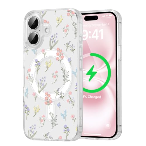 Coque fleurie iPhone 16 MagSafe pour sublimer votre style estival en terrasse