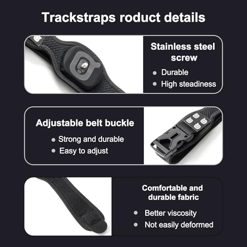 Image of QOi Trackerstraps for Vive Tracker 3.0, 2.0, Tundra Tracker, Vive UltimateTracker Empower Full Body Tracking in VR Chat,and Other FBT Apps(Tracker Sold Separately) 1XBelt 2XShort Band Black