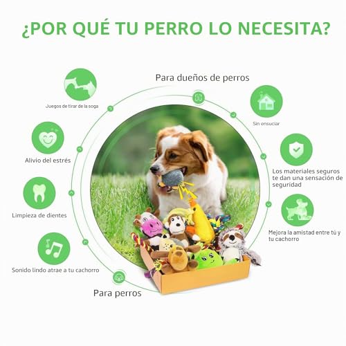 Miniatura 2 de Juguetes Chirriantes Para Perros Pequeños, Paquete De 12 Juguetes Para Cachorros Para La Dentición Lindos Juguetes Para Perros Pequeños, Paquete De Juguetes De Peluche Para Perros De Algodón Natural