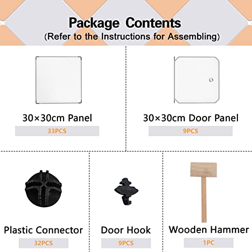 C&Ahome Cube Storage Organizer With Doors, 9-Cube Shelves, Closet Cabinet, Diy Plastic Modular Bookshelf Ideal For Bedroom, Living Room, 36.6”L X 12.4”W X 36.6”H White Usbtm3009B-Door #TOP7