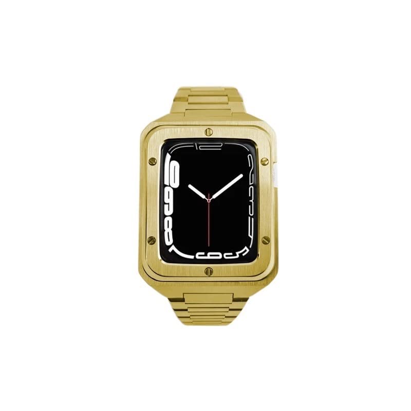 Kit modification Apple Watch 45mm bracelet métal pour porter votre montre au bureau ou en soirée