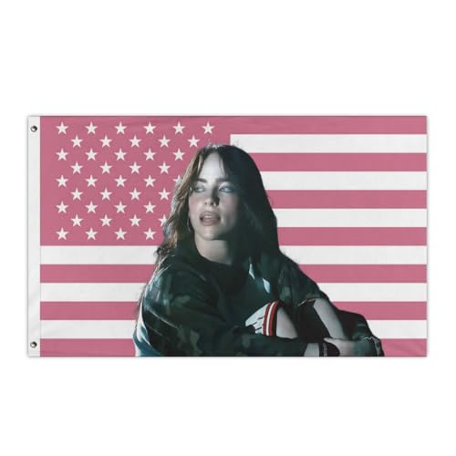 salmophy Billie Flag Posters Tapestry 3X5 Ft With Four Brass Grommets Funny Flag Decoration Billie Merch for College Bedroom Room Dorm Wall Party Posters Tapestry
