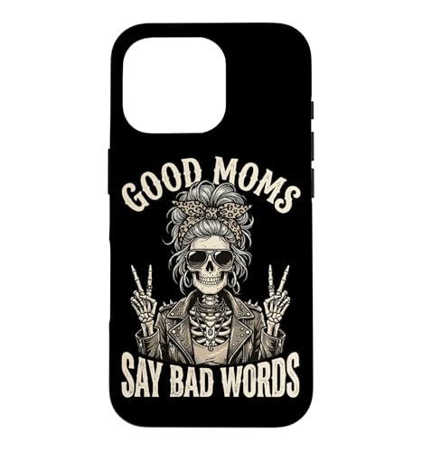 Good Moms Say Bad Words & Messy Bun�X�P���g�� �X�}�z�P�[�X iPhone 16 Pro �p