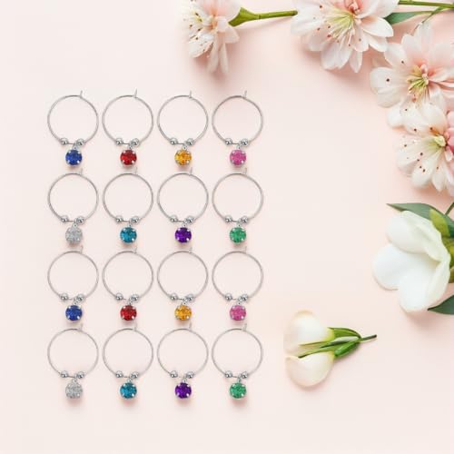 Marcadores de copa de acero para bodas: identifique su copa de vino con elegancia y sencillez 5