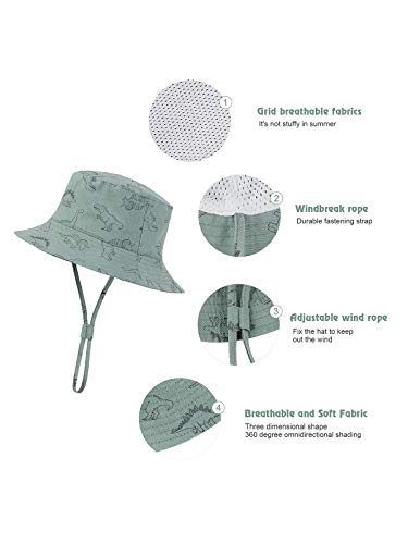 image for Komorebi Baby Sun Hat UPF 50+ Sun Protective Toddler Bucket Hat Summer