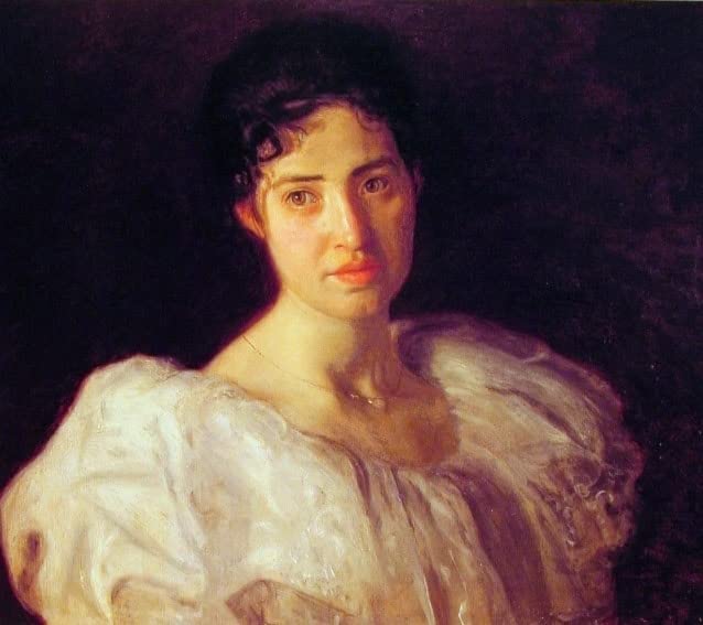Regalo de lienzo de la Señorita Lewis de Eakins, una hermosa lámina de pared de 60x90cm