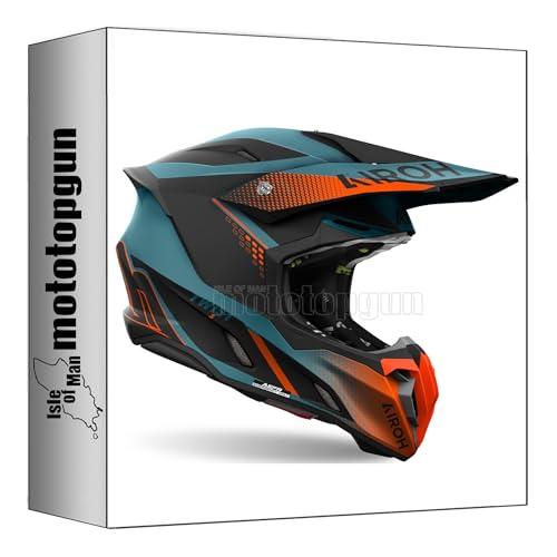 Airoh Twist 3 Shard Orange Matt Casque Moto Cross Homologué Taille XS