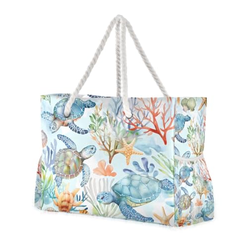 Image of senya Large Beach Bags Totes Swim Canvas Tote Shoulder Bag Water Resistant Bags for Gym Travel Daily