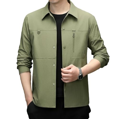 Veste de printemps décontractée à col chemise pour les sorties en ville