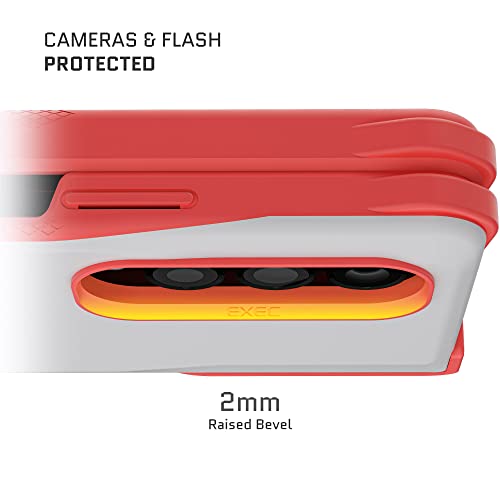 Funda Galaxy Z Fold4 EXEC rosa con billetera desmontable y blindaje total para bisagras 4