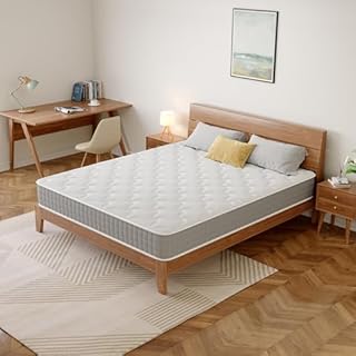 DEWINNER Matelas Ressorts Ensachés 140x190x20cm, Matelas de lit d'adulte, Matelas à Ressorts ensachés et à mémoire de Forme, Dureté Moyenne, Matelas 7 Zones, Soutien Parfait, Livraison sous Vide