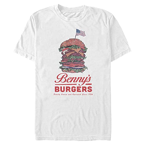 T-shirt Netflix Good OL' Benny's pour homme en coton noir confortable