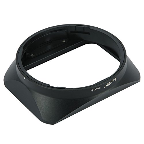 Haoge Bayonet Square Metal Lens Hood Shade With Cap For Fujifilm Fuji Fujinon Xf16Mmf1.4 Xf 16Mm F1.4 R Wr Wide Angle On X-Pro2 X-Pro1 X-T2 X-T1 X-T20 X-T10 X-E2S X-A5 X-A20 X-E3 X-H1 Replace Lh-Xf16 #TOP6