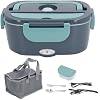 Efficient Heated Lunch Box Set Efficient Heated Lunch Box Set with Removable Pure 304 SS 1.2L Container Insulated Bags,Big Cutleryfor 12v 24v 110v
