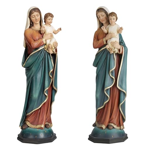 Estatua católica Virgen María con Niño Jesús 15 pulg miniatura 3