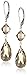 Sterling Silver and Swarovski Elements Drop Earrings