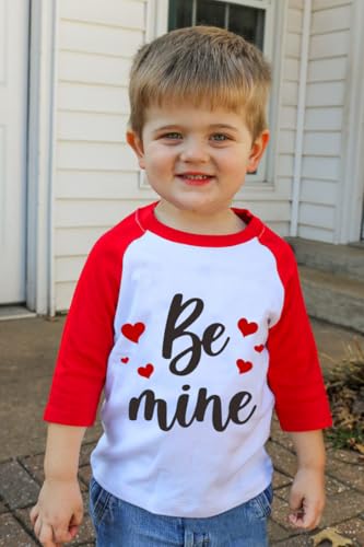 Kids Valentines Shirt Boys Girls Valentine's ABC I Love U Heart Heart XO XO Graphic Tees Raglan Toddler Long Sleeve Tops2