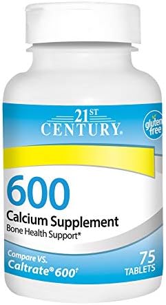 21st Century Calcium Supplement, 600 mg, 75 Count
