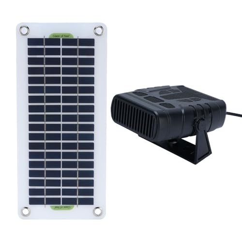 Dpofirs Chauffage Solaire pour Animaux de Compagnie 30 W avec Panneau Solaire Monocristallin, Utilisation D'énergie Durable pour une variété de scénarios.
