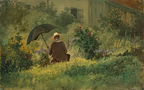 Tableau la promenade Carl Spitzweg pour sublimer l'ambiance d'un salon chaleureux
