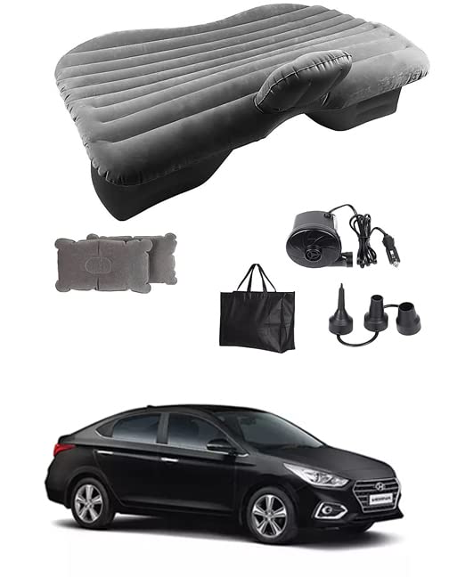AYW Silver Inflatable Car Bed for Verna 2017 Universal for All Models