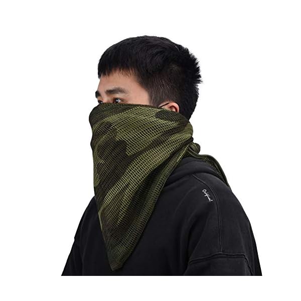 Tongcamo Netzschal Camo Schal für Sport Wargame Freizeit und andere Outdoor Aktivitäten Tarnnetz Schal Tarnschal Tarnung – Bild 3