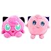 Dmitongz Jigglypuff Plush Toys Dolls, Dibujos Animados de Anime Jigglypuff Plush Toys Doll Soft Stuffed Anime Plush Toys Niños Regalos de cumpleaños （14cm ， 2pcs）