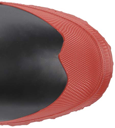 FROGG TOGGS Calçado masculino de borracha utilitário preto de 40,6 cm, Preto/vermelho, 13