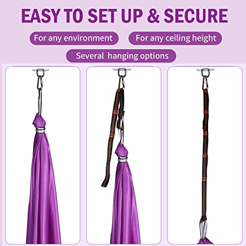Lokeisna Sensory Swing For Kids Indoor, Purple Kids Indoor Swing And Hammock Chair With Hardware，Comfortable And Adjustment Therapy Swing For Kids Indoor And Outdoor Space #TOP4
