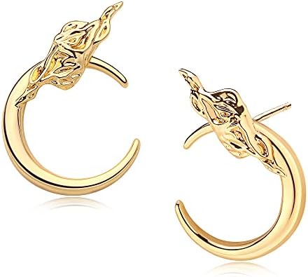 Small Gold Hoop Earrings for Women Earrings 14K Gold Plated Cubic Zirconia Huggie Earrings Hypoallergenic Love Heart Stud Earring Flame Evil Eye Spike Hoops Dainty Earring Jewelry Gift