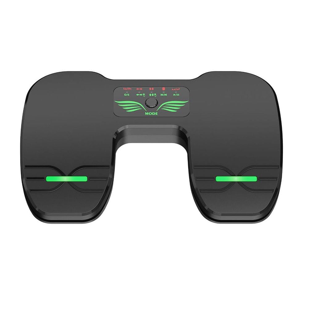 Pédale de rotation de page sans fil avec double commande silencieuse et connectivité USB/Bluetooth pour tablettes et smartphones Noir