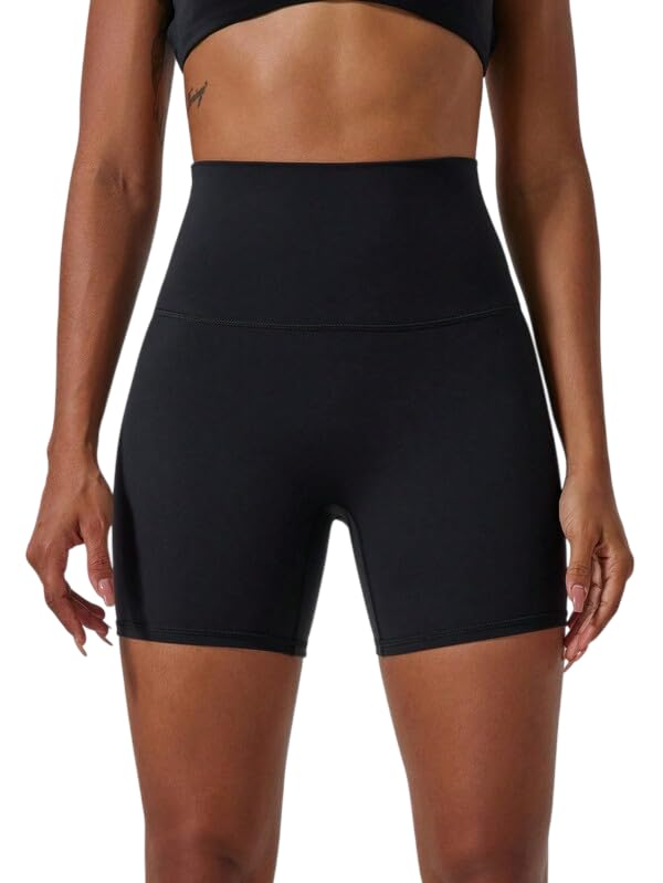 Yoga Women's High Waist No Front Seam Shorts – Buttery Soft, Naked Feeling Yoga & Workout Shorts
