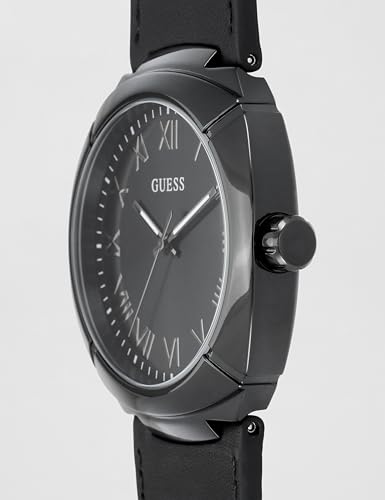 Image of Guess Round 45mm Black Dial Analog Men Watch - U1464G3M