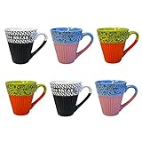 Mug, Coffee Mug, set of 6, 16oz coffee mug, ceramic coffee mug, mug set, large coffee mug, with handle for Men and Women