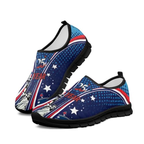 Image of Womens Slip On Walking Shoes Non Slip Loafer Breathable Holiday Travel Shoe Lightweight Casual Low Top Sneakers SizeUS 5.5-11.5