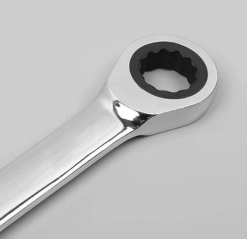 Boxonly Llave de trinquete de anillo reversible 4 en 1, multiusos, doble extremo, 0.472 x 0.512in, 0.551 x 0.591in