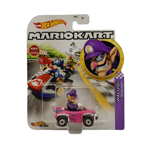 DieCast Hotwheels Mario Kart Waluigi Badwagon miniatura 1