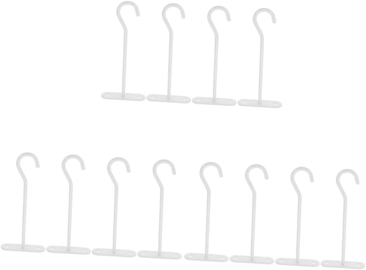 balacoo 12pcs Ceiling Planter Hooks Set Iron Wall Mount Multi-Function Plant Hangers for Indoor and Outdoor Use Easy Installation for Brick