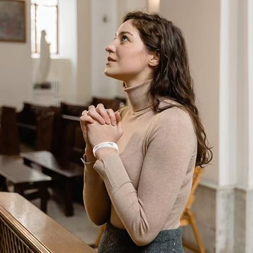 2 Pack Bible Verse Bracelets, with NFC Scan‌ Daily Jesus Bracelets Christian Gospel Scripture Bracelet Faith and Style Combined Inspirational Religious Gifts for Men and Women (God Is Greater - White)3