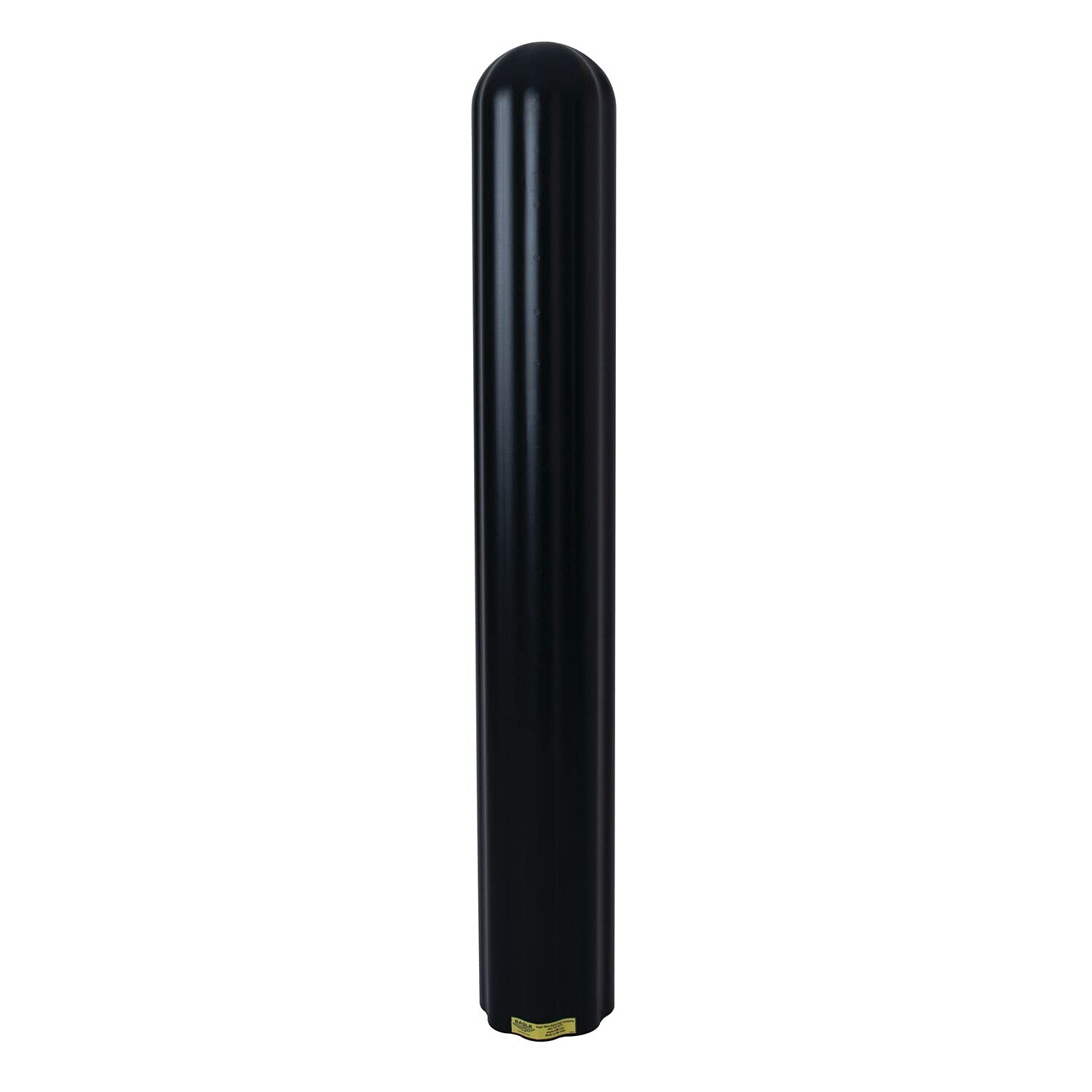 Eagle Bollard Covers for 4 Inch Poles - 56" Tall, Durable Fluted HDPE Plastic - Trimmable Black Bollard Post Sleeve for Parking Lots, Warehouses, and