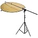 Neewer Photo Studio Bracket Grip Holder 24"-47"/60-120cm Swivel Head Reflector Arm Support + 6Ft/75" Photography Light Stand