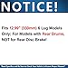 Detroit Axle - Front Brake Kit for Chevy GMC Silverado Sierra Suburban Express Savana 1500 Tahoe Yukon XL Escalade ESV EXT XTS Drilled & Slotted Brake Rotors Ceramic Brakes Pads : 12.99'' inch Rotor