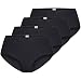 Produktbild Nina von C 4 x Damen Taillenslip Boxer Basic Slip Sport Farben zur Auswahl, Farbe:schwarz, Grösse:L - 40