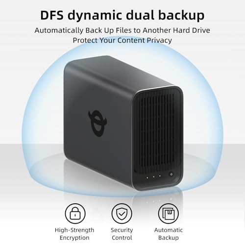 image for Yxk IRONCOW Zero 1 2-Bay Desktop NAS, Quad-Core 2.0 GHz CPU, 4GB DDR4 