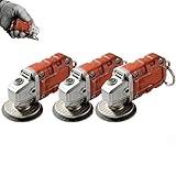 Mini Grinder Keychain, 2-in-1 Mini Grinder Keychain, Realistic Grinding Tool Keychain Pendant Keyring for ToolLovers,Backpack Accessories Bag Purse Charms Gift for Hardware Enthusiast Gift (3PCS)