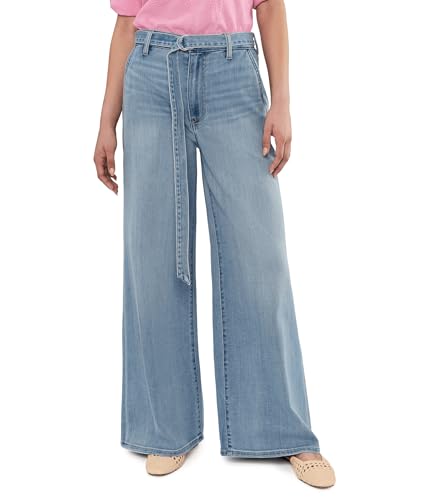 Liverpool Los Angeles Women's High-Rise Super Stride Jeans with Belt 32' Inseam Tide Pools 8 Inseam: 32'