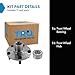 TRQ Front Wheel Bearing & Hub Kit Compatible with 2006-2013 Hyundai Sonata 2010-2017 Tucson 2003-2005 XG350 Kia Optima 2007-2010 Rondo 2011-2014 Sportage