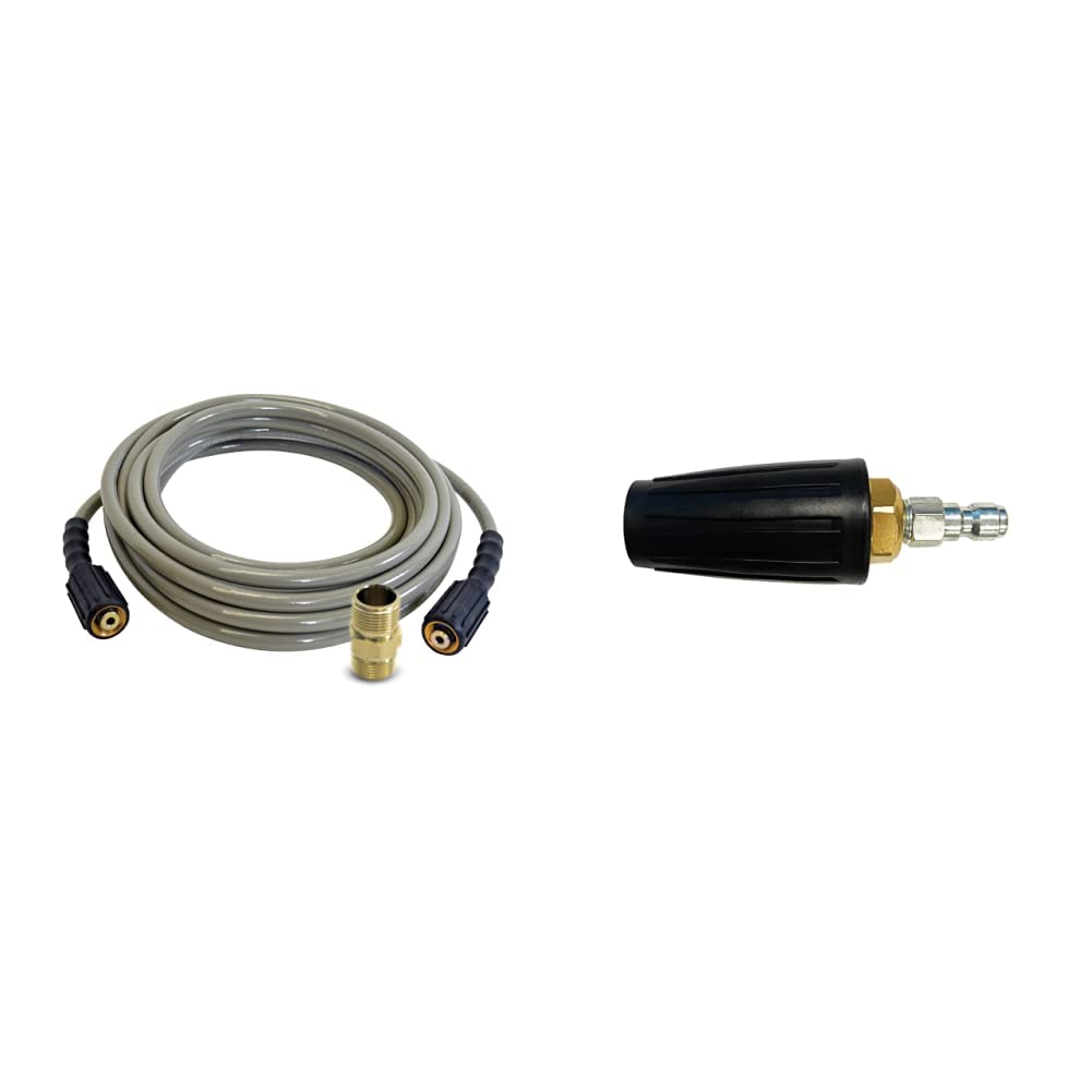 Simpson Cleaning Morflex Series Pressure Washer Hose and 3600 PSI Universal Turbo Nozzle Accessory Bundle